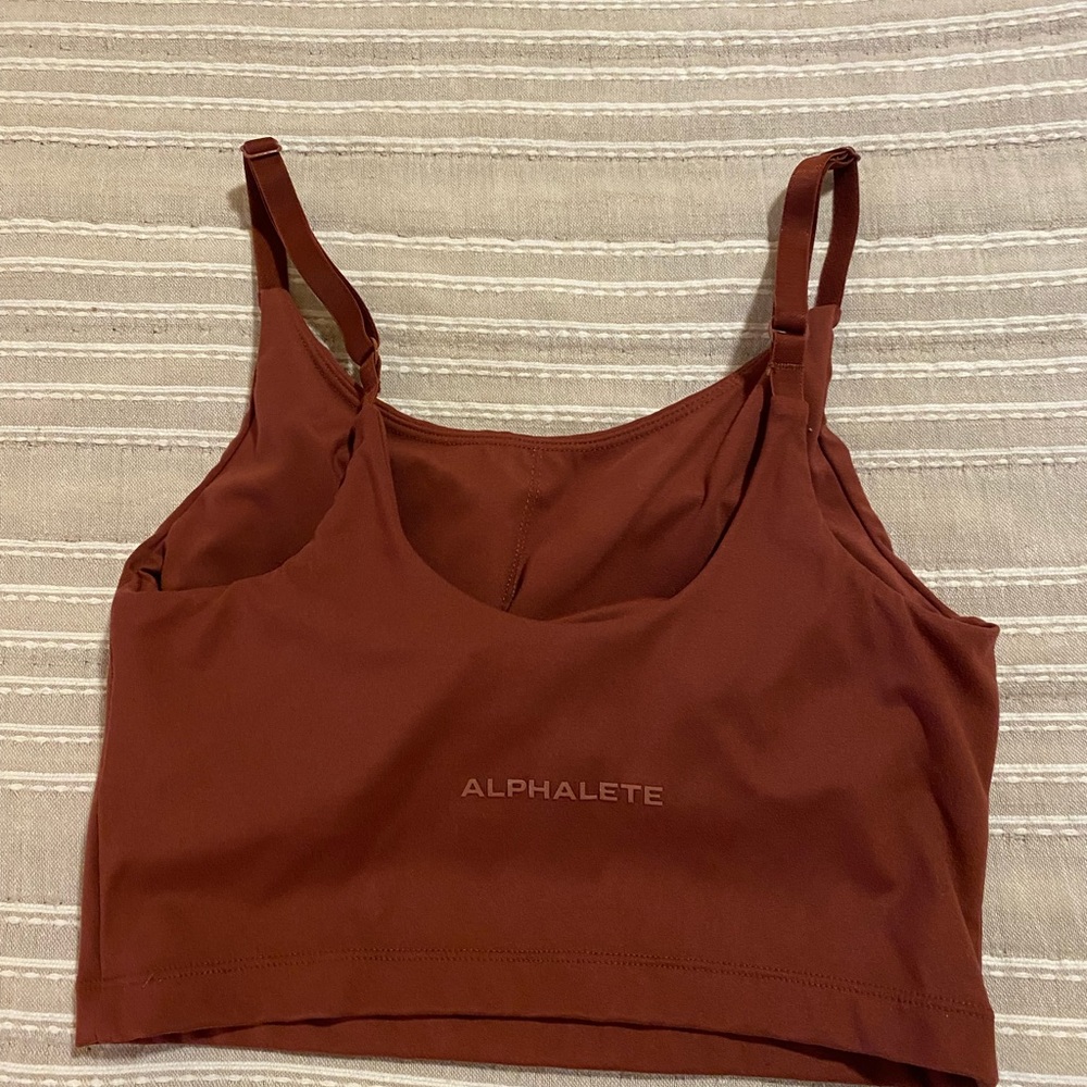 Size small. Alphalete. Burnt orange color.